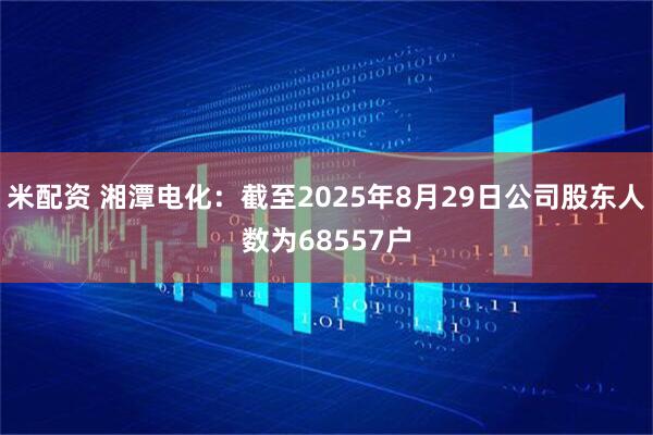 米配资 湘潭电化：截至2025年8月29日公司股东人数为68557户