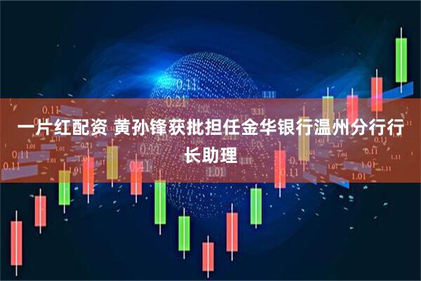 一片红配资 黄孙锋获批担任金华银行温州分行行长助理